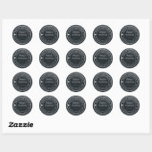 Zelfgemaakte Keuken Product Verpakking Custom Zwar Ronde Sticker (Vel)