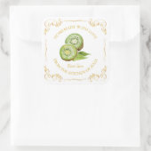  zelfgemaakte Kiwi Jam Square Label (Tas)