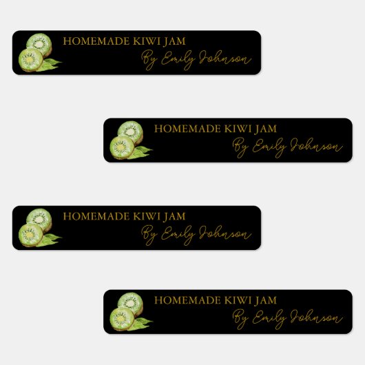 Zelfgemaakte Kiwi Jam Thin Label (Groep)