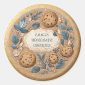 Zelfgemaakte Koekje Ronde Sticker (Voorkant)