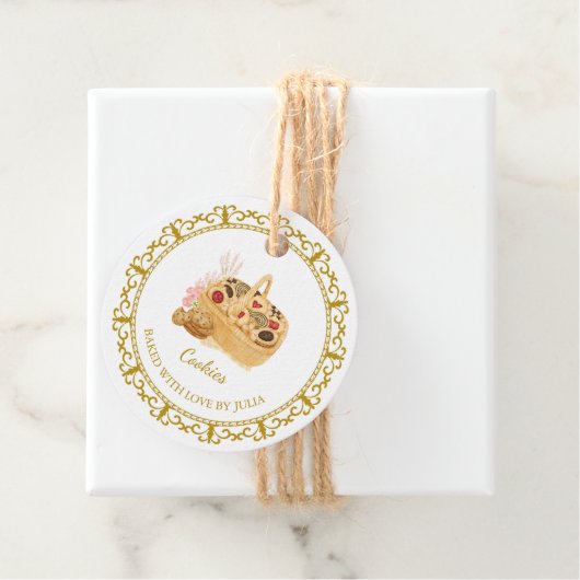  zelfgemaakte koekjes hangen Label (In situ)