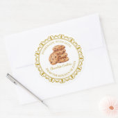 zelfgemaakte koekjes label l wit (Envelop)