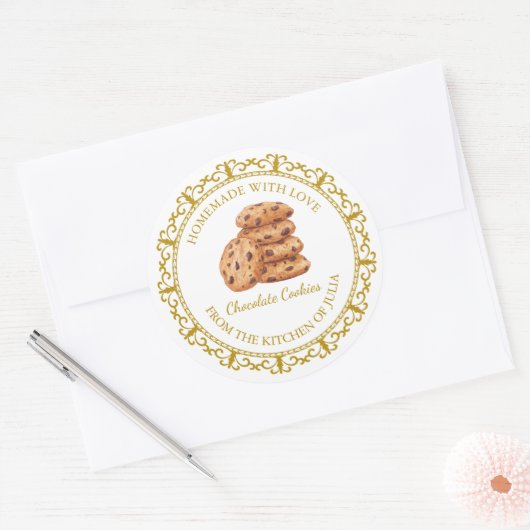  zelfgemaakte koekjes label l wit (Envelop)