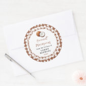 Zelfgemaakte Kokos Macaroon Label (Envelop)
