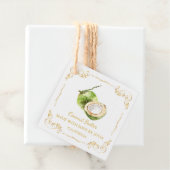 zelfgemaakte kokosnoot boter Square Hang Label (In situ)