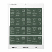 Zelfgemaakte Kruiden 2 oz Etherische Olie Fles Lab Etiket (Full Sheet)