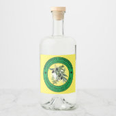  zelfgemaakte kruiden olijfolie label Sjabloon Likeurfles Etiket (Voorkant)