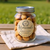 Zelfgemaakte Laurel Kraft Custom Product Verpakkin Ronde Sticker