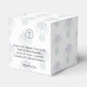 Zelfgemaakte Lavendel Bad Bomb Box Bedankdoosjes (Achterkant)