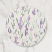 Zelfgemaakte lavendel badzouten of suikerscrub bedankjes labels (Achterkant)