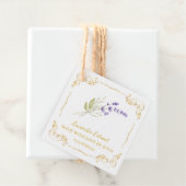  Zelfgemaakte Lavendel Extract Square Hang Label (In situ)