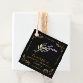 Zelfgemaakte Lavendel Extract Square Hang Label (In situ)