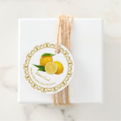 Zelfgemaakte Lemon Curd Hang Label l Wit (In situ)
