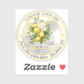 Zelfgemaakte Lemon Curd Lemon Bouquet Canning Sticker (Vel)