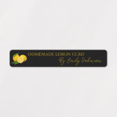 Zelfgemaakte Lemon Curd Thin Label (Design 2)