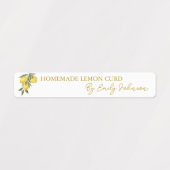Zelfgemaakte Lemon Curd Thin Label (Design 1)