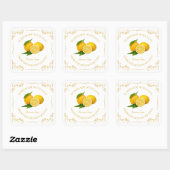 zelfgemaakte Lemon Jam Square Label (Vel)