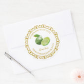 Zelfgemaakte Limoen Jam Label l Wit (Envelop)