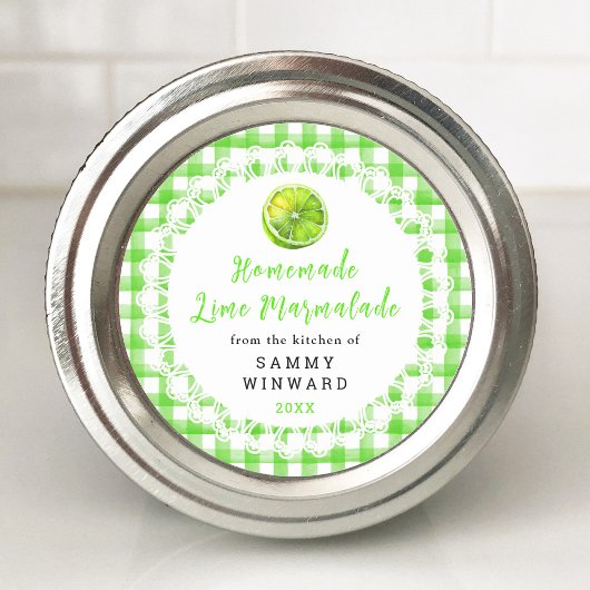 Zelfgemaakte Limoen Marmalade Canning Label
