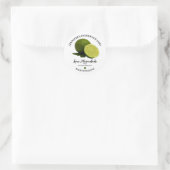 Zelfgemaakte Limoen Marmalade Jam Jar Label (Tas)