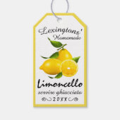 Zelfgemaakte Limoncello Bottle Hang Label | Cadeaulabel (Voorkant)