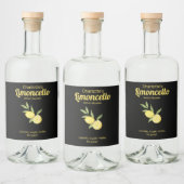Zelfgemaakte Limoncello Citroenlikeur Likeurfles Etiket (Flessen)