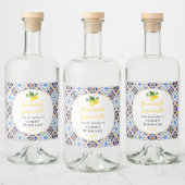 Zelfgemaakte Limoncello Drink Likeurfles Etiket (Flessen)