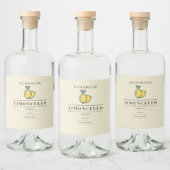 Zelfgemaakte limoncello flesetiketten likeurfles etiket (Flessen)