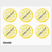 Zelfgemaakte Limoncello Mason Jar Ronde Sticker (Vel)