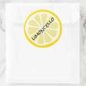 Zelfgemaakte Limoncello Mason Jar Ronde Sticker (Tas)