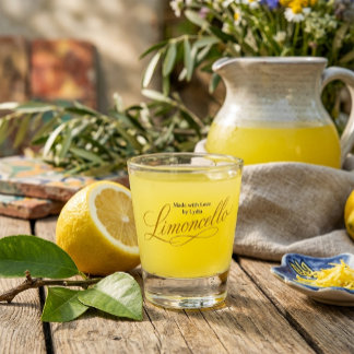 Zelfgemaakte Limoncello Persoonlijk Geschenk Shotg Shot Glas