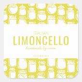 Zelfgemaakte Limoncello Sticker (Voorkant)