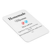 Zelfgemaakte macarons toevoegen ingrediënten gemaa magneet (Rechterzijde)