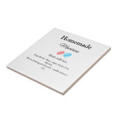 Zelfgemaakte macarons toevoegen ingrediënten gemaa tegeltje (Zijkant)