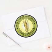  zelfgemaakte maïs tortillas Sjabloon Ronde Sticker (Envelop)