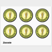  zelfgemaakte maïs tortillas Sjabloon Ronde Sticker (Vel)