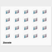 Zelfgemaakte man ronde sticker (Vel)