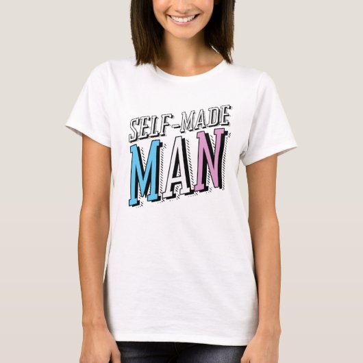 Zelfgemaakte man t-shirt (Voorkant)