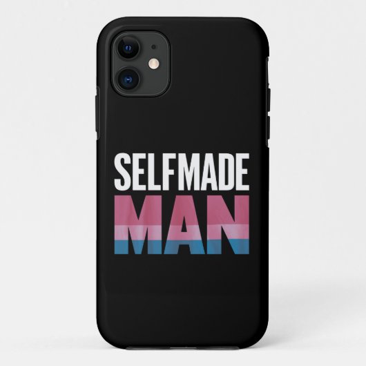 Zelfgemaakte man Transgender Trans Pride Vlag Tran Case-Mate iPhone Case (Achterkant)