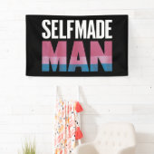 Zelfgemaakte man Transgender Trans Pride-vlag Tran Spandoek (Insitu)