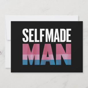 Zelfgemaakte man transgender trans trots vlag tran kaart