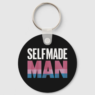 Zelfgemaakte man transgender trans trots vlag tran sleutelhanger