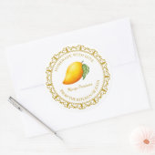 zelfgemaakte mango behoudt label l wit (Envelop)