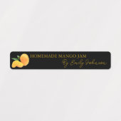 Zelfgemaakte Mango Jam Thin Label (Design 1)
