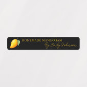 Zelfgemaakte Mango Jam Thin Label (Design 2)