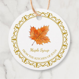  Zelfgemaakte Maple Syrup Hang Label