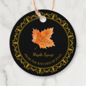  Zelfgemaakte Maple Syrup Hang Label (Voorkant)