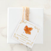 Zelfgemaakte Maple Syrup Square Hang Label (In situ)