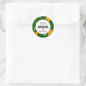 Zelfgemaakte Marmelade Vruchtenjam Geschenk Op Maa Ronde Sticker (Tas)