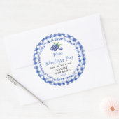 Zelfgemaakte Mini Blauwebesentaartjes Etiket (Envelop)